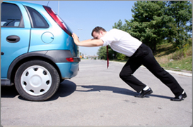 Man in need of Roadside Service in Phoenix, Arizona.